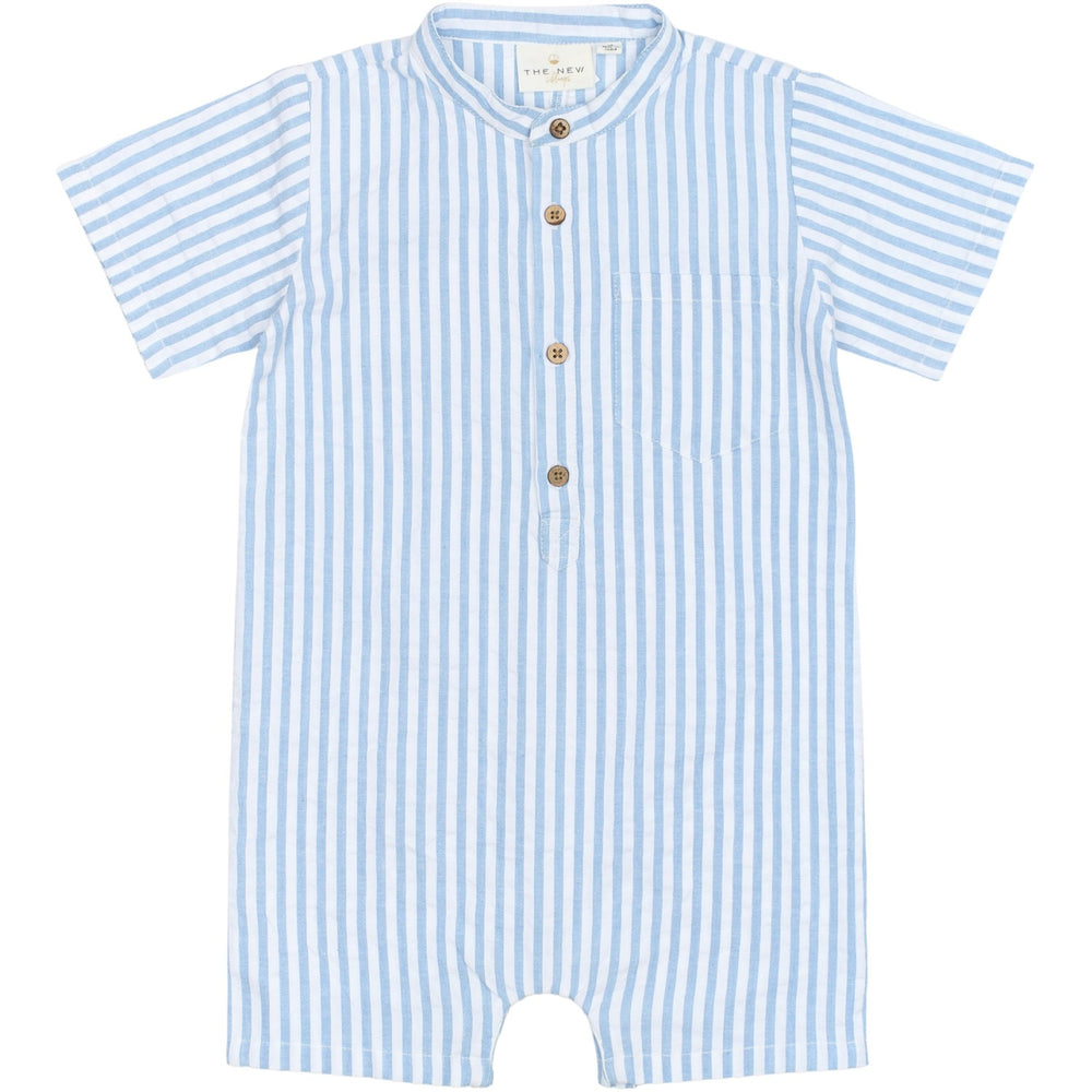 Køb THE NEW Siblings X Luksusbaby Blue Fog Striped Ojo Buksedragt