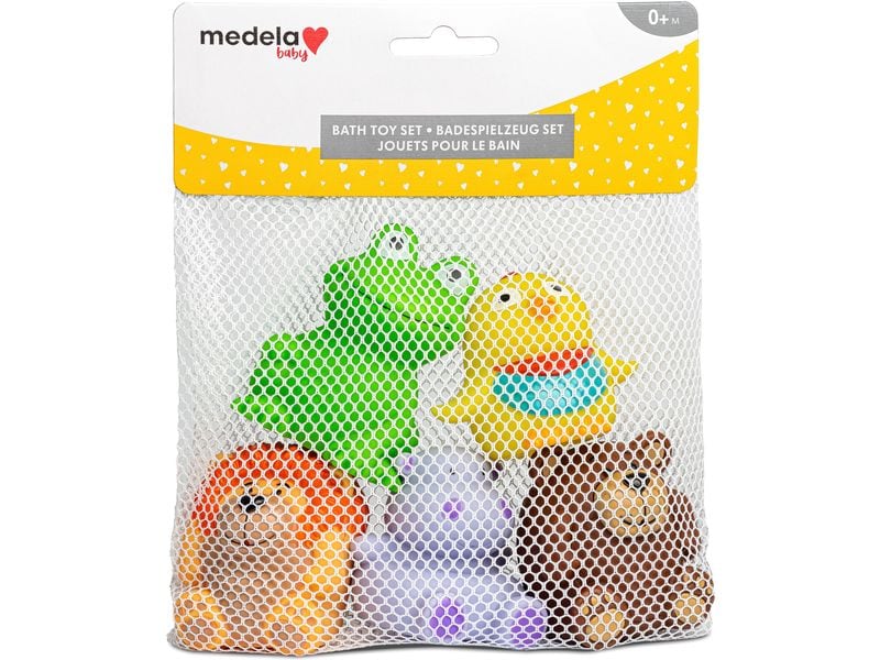 Medela Baby Badespielzeug-Set Tierchen, 5 Stk. Badetierchen