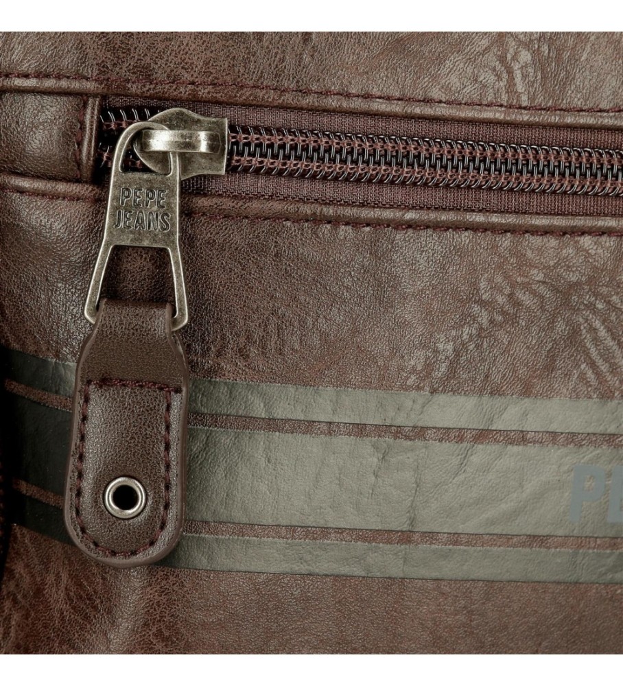 Bolsa de ombro pequena marrom Horley da Pepe Jeans