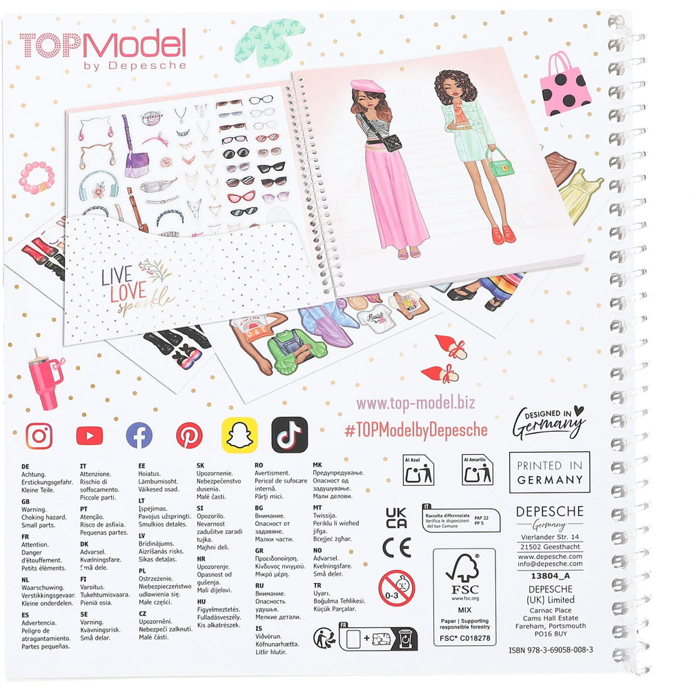 Køb TOPModel Dress Me Up Stickers Bog