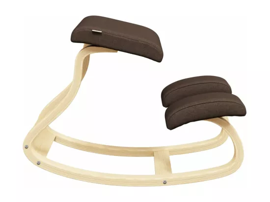 Chaise assis-genoux marron 48x71x51 cm contreplaqué de bouleau