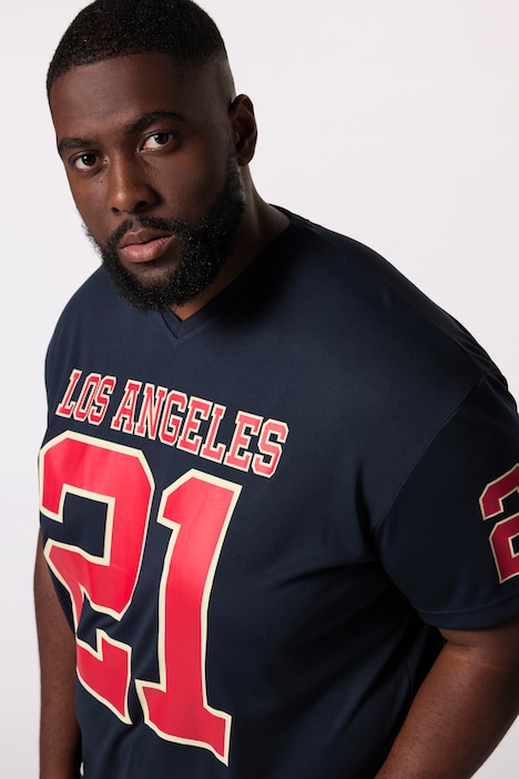 STHUGE T-Shirt, Halbarm, oversized, Football Print, bis 8 XL
