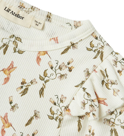 Lil' Atelier T-Shirt - NmfLavo - Coconut Milch/Summen Bird