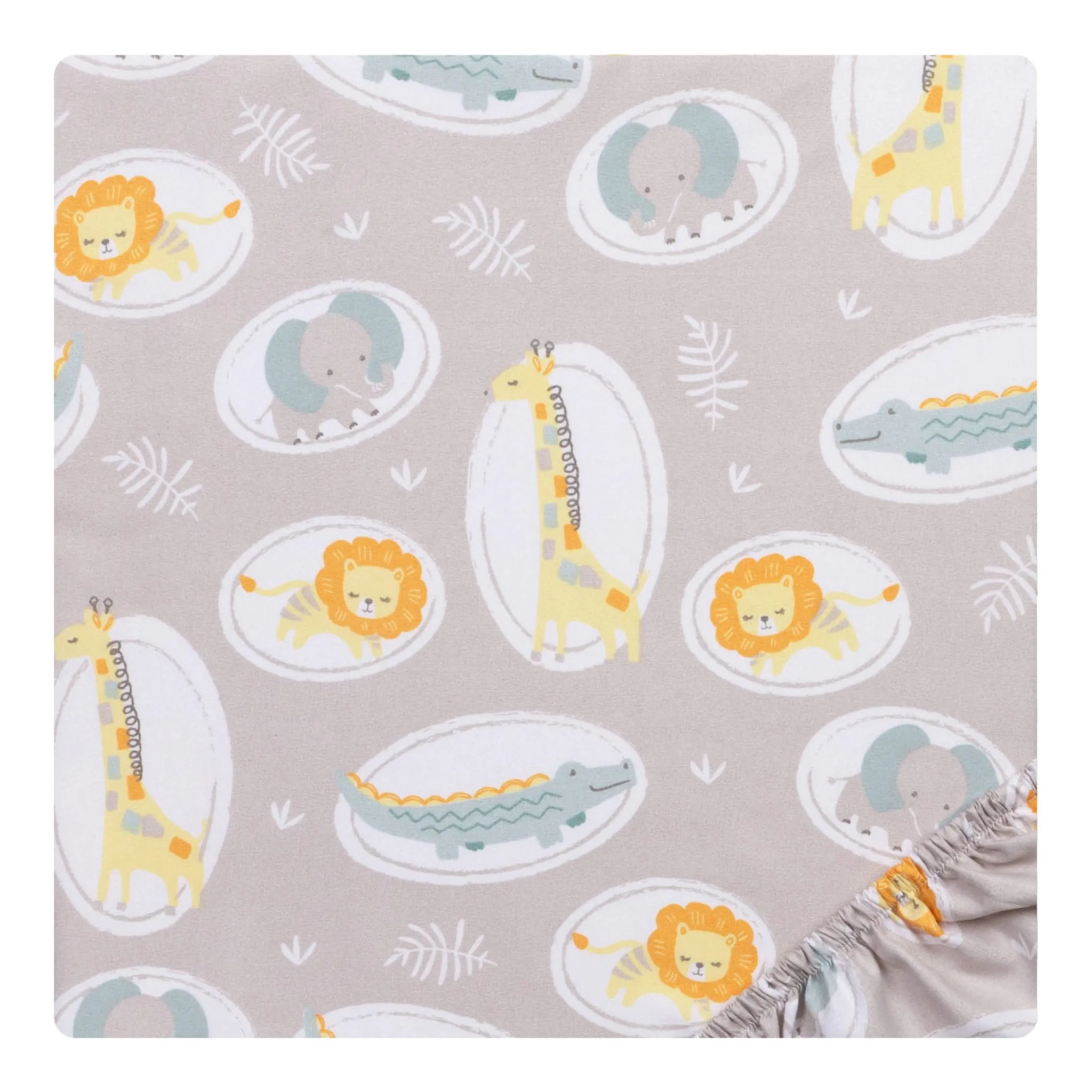 Trend Lab Drap Contour pour Lit de Bébé Paquet de 2 - Jungle