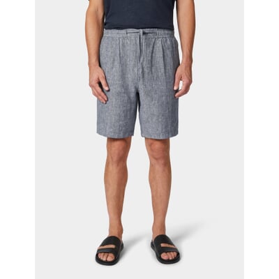Herrenshorts Leinen, Blaumelange
