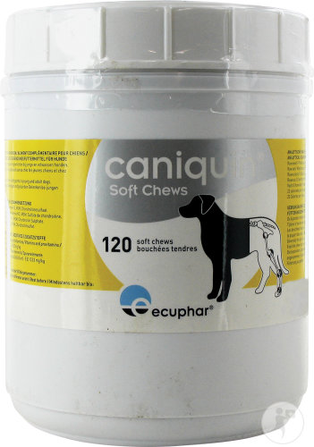 Ecuphar Caniquin Cartilage Et Articulations Chiens 120 Gommes Molles À Mâcher