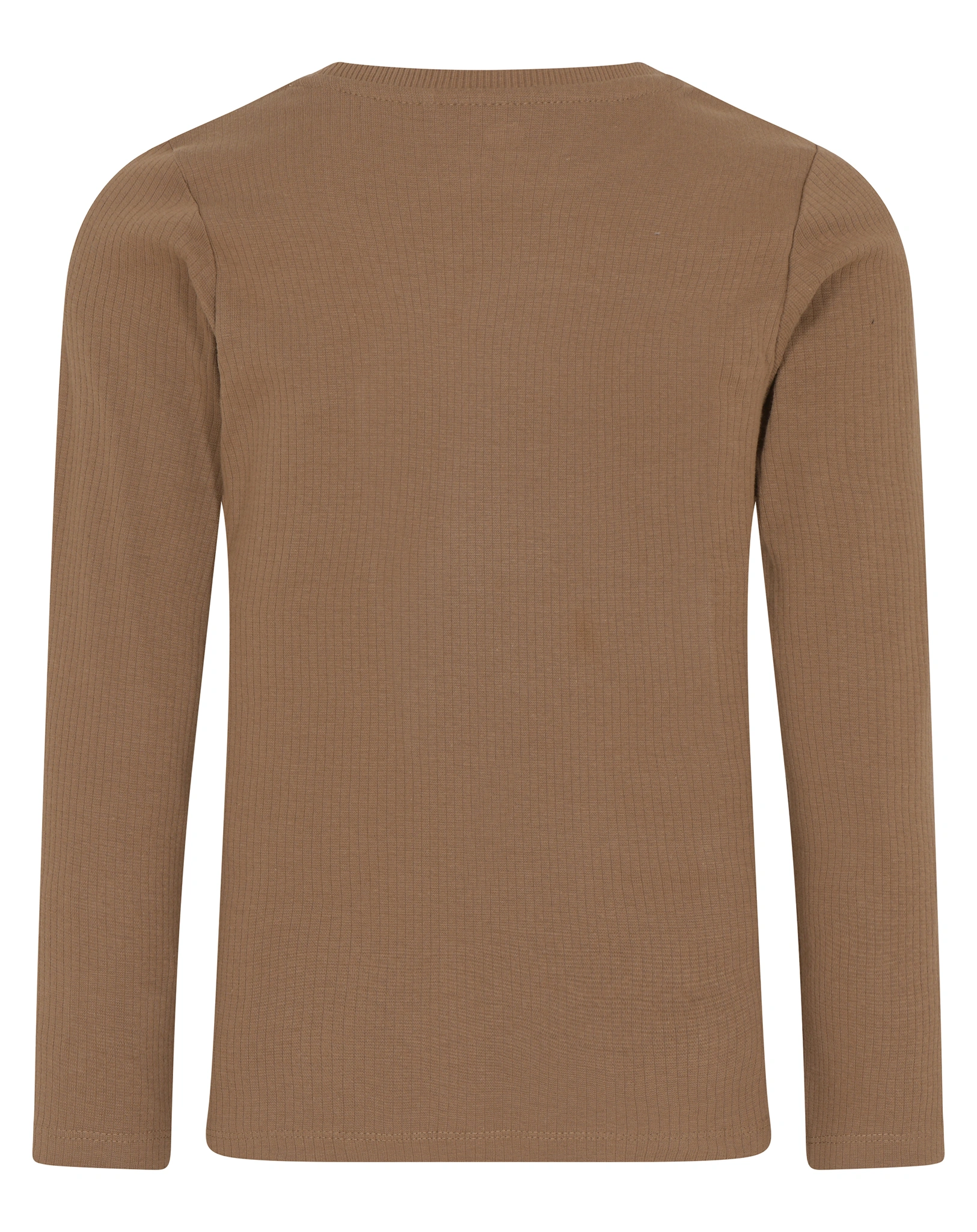 Langarm-Shirt BASIC RIP in coca mocha