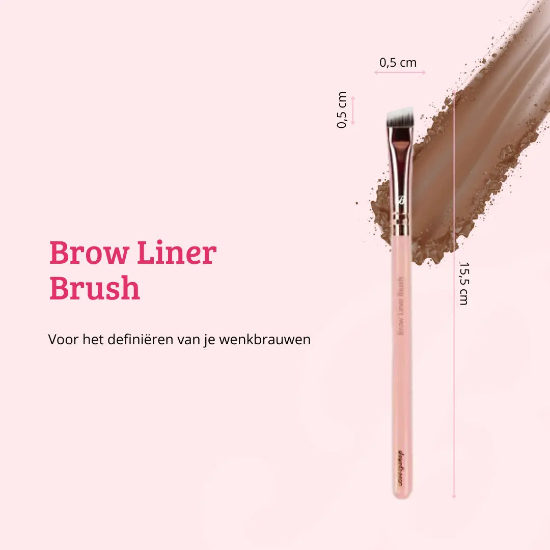 Pink & Rose Gold Brow Liner Brush