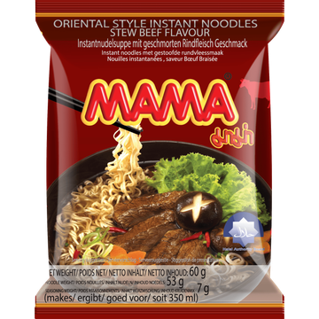 Mama Oosterse Stijl Instant Noedels Gestoofd Rundvleessmaak 60 g