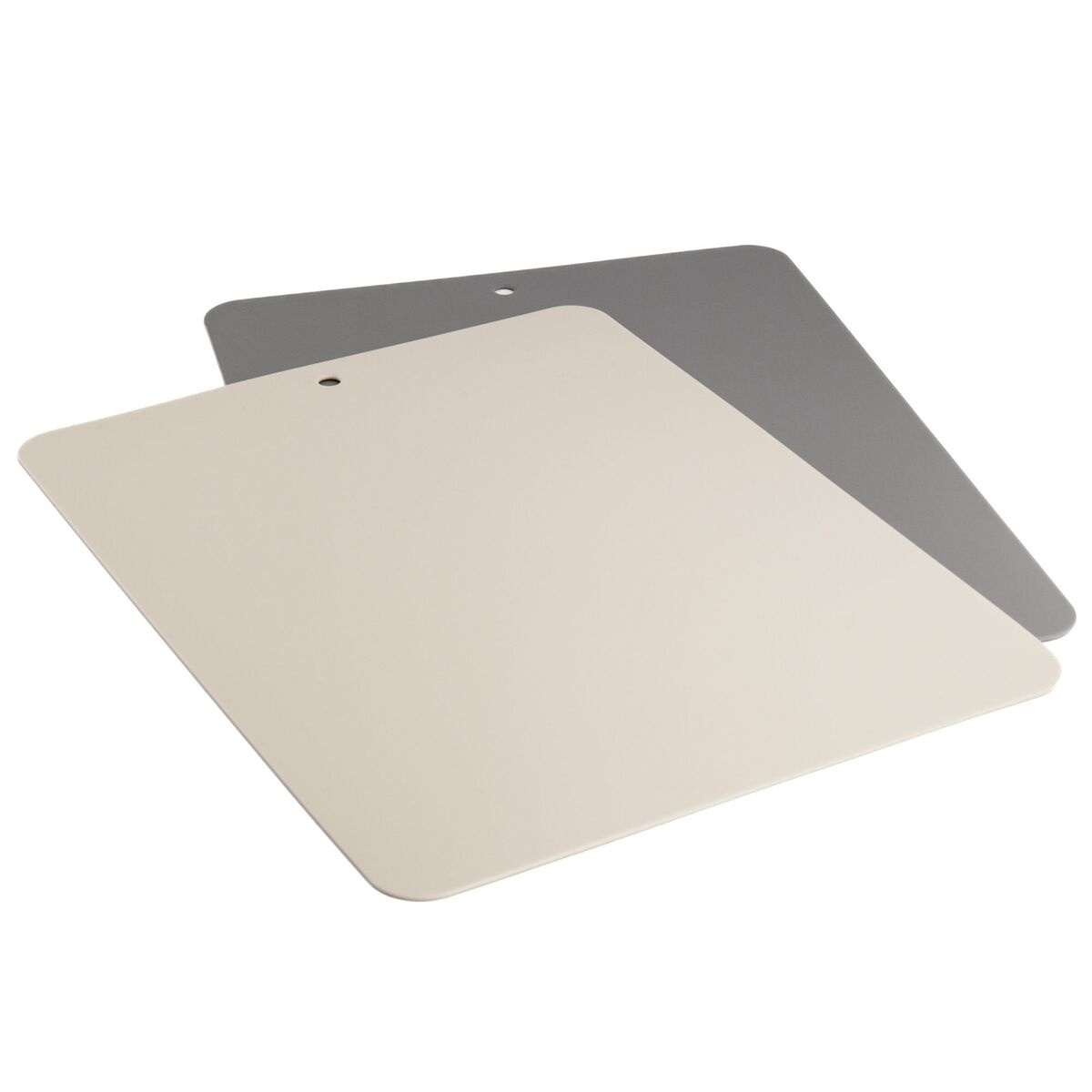 Fleksibelt skjærebrett bioplast, 2 stk, beige/grå