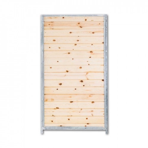 Painel lateral de madeira na cor metálica