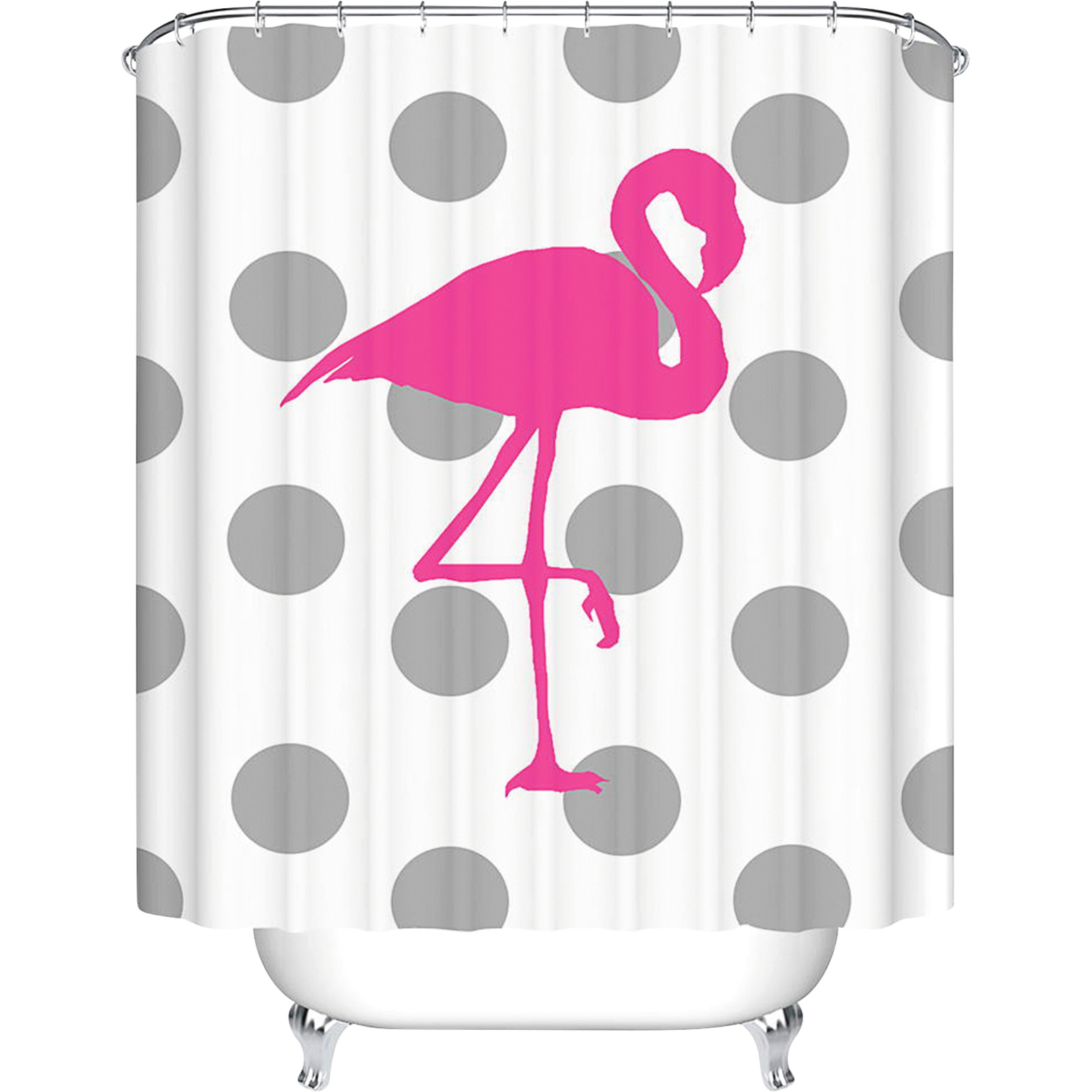 Duschvorhang Flamingo 180x180cm