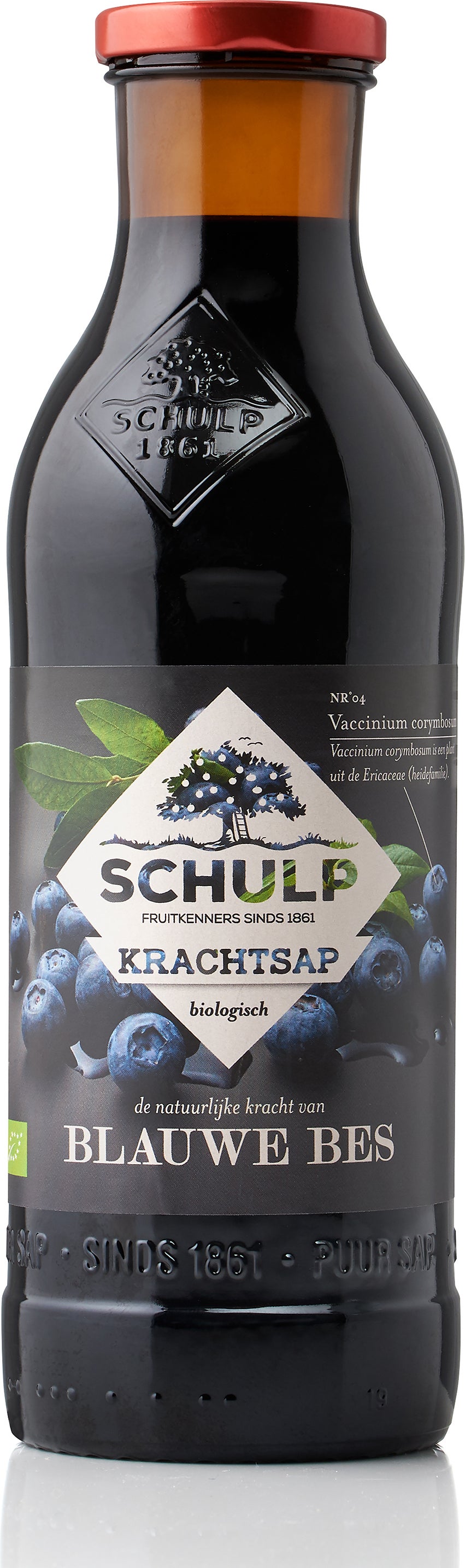 Schulp bio blauwe bessensap 750 ml