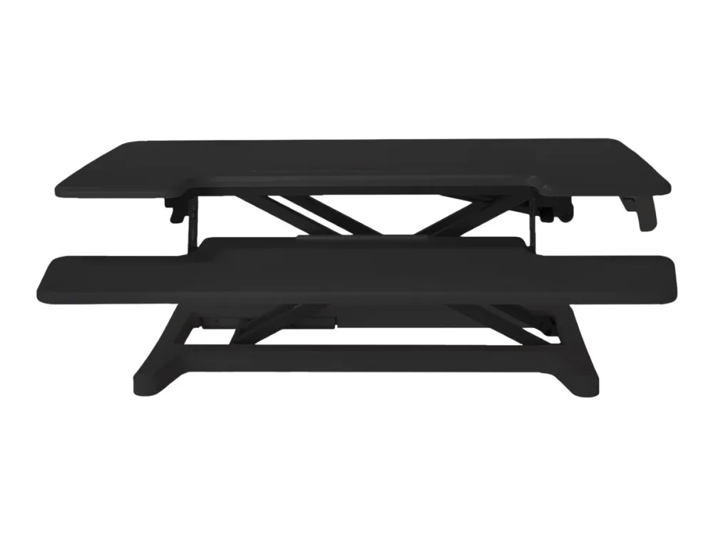 Bakker Elkhuizen Adjustable Sit-Stand Desk Riser 2 - Stativ - for LCD-display/PC-udstyr - sort - skrivebordsstander
