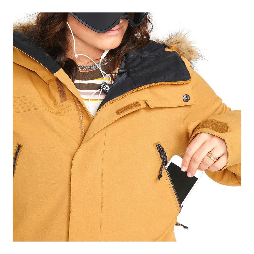 Volcom SHADOW INSULATED- Veste snow Femme caramel
