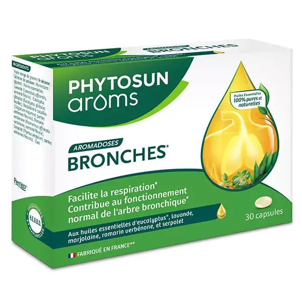 Cápsulas Bronquiais Phytosun Arôms - 30 Cápsulas