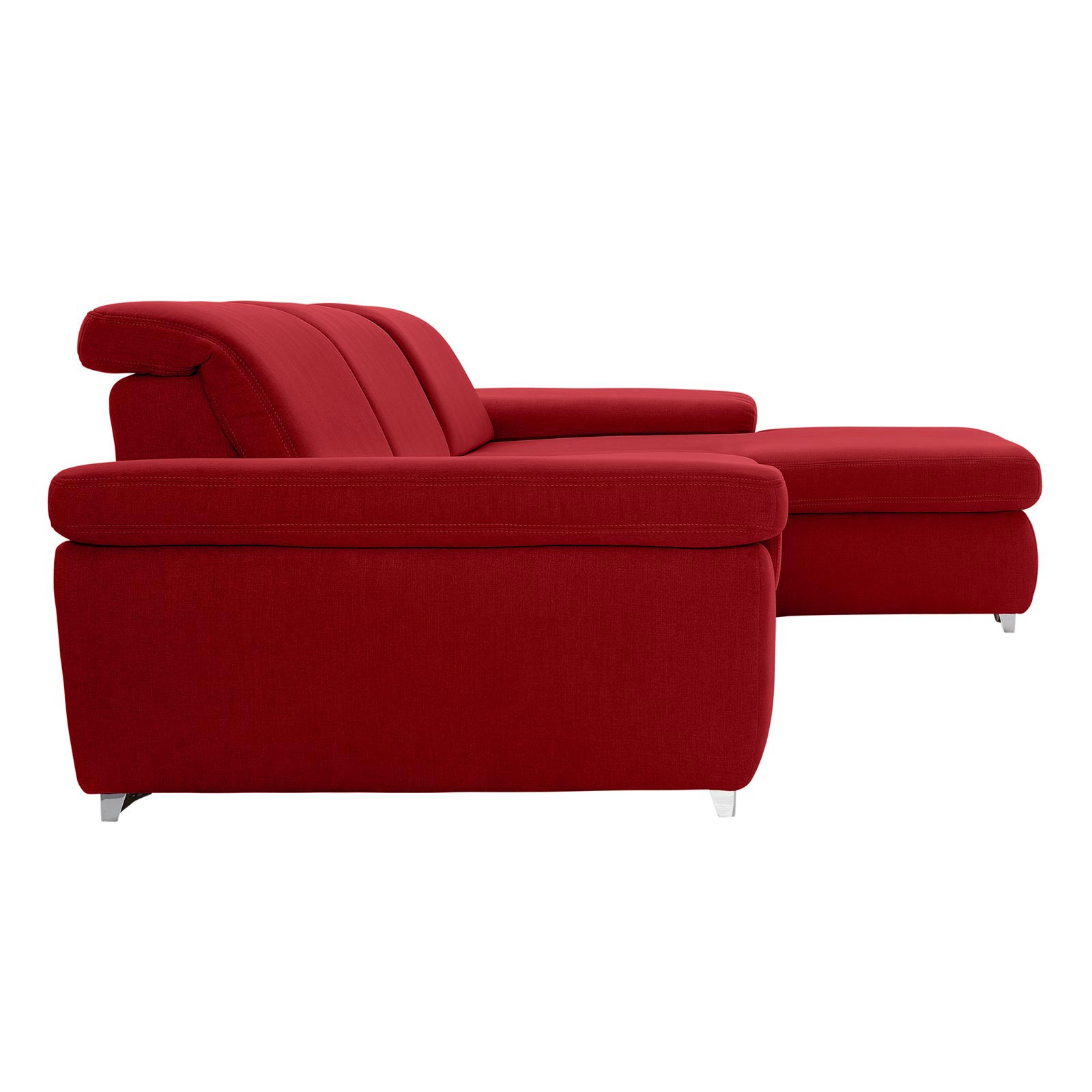 polsterpower Boxspringsofa - Miro bordeaux - Basismodell - Recamiere rechts