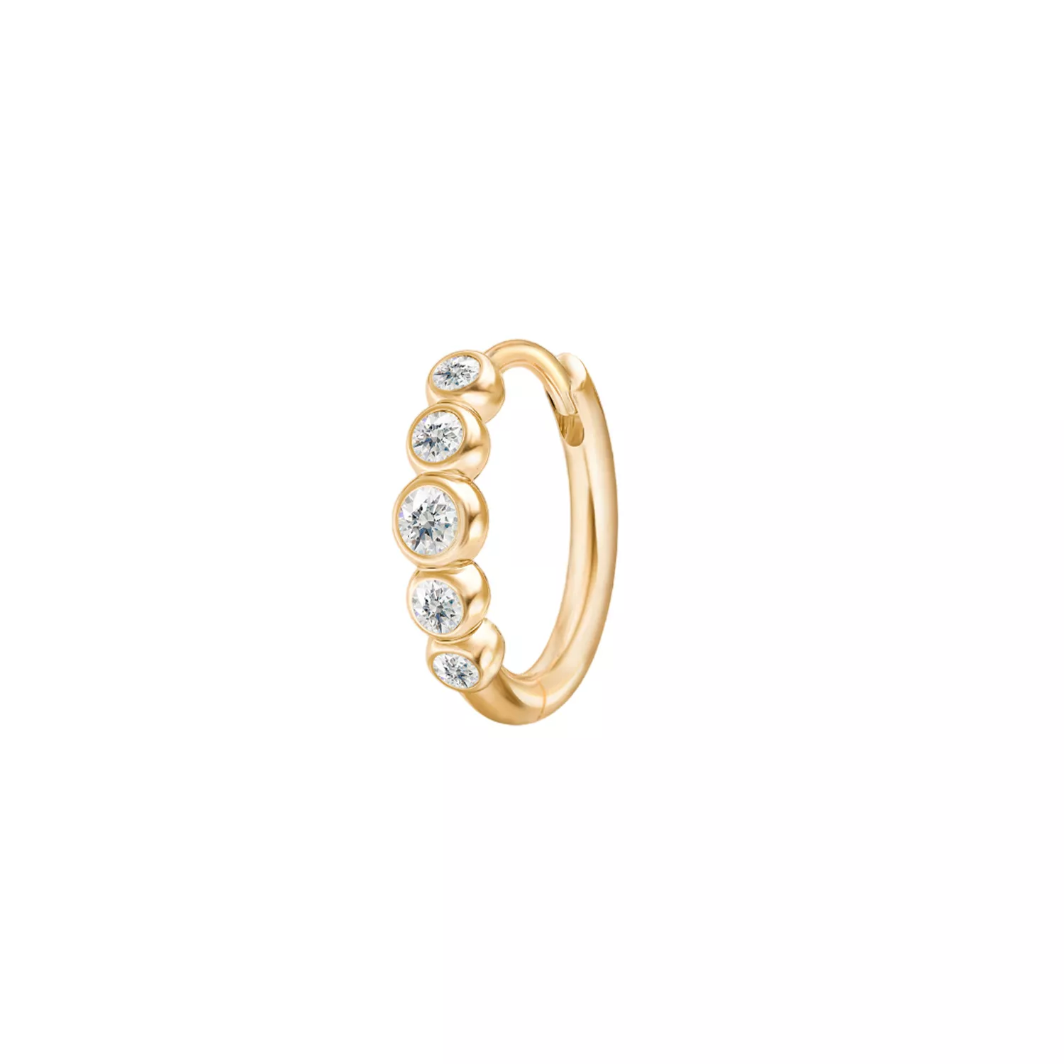 Julie Sandlau Pristine Medium Ørering Single 14 kt. Guld 0,13 ct. YG14-HPS150