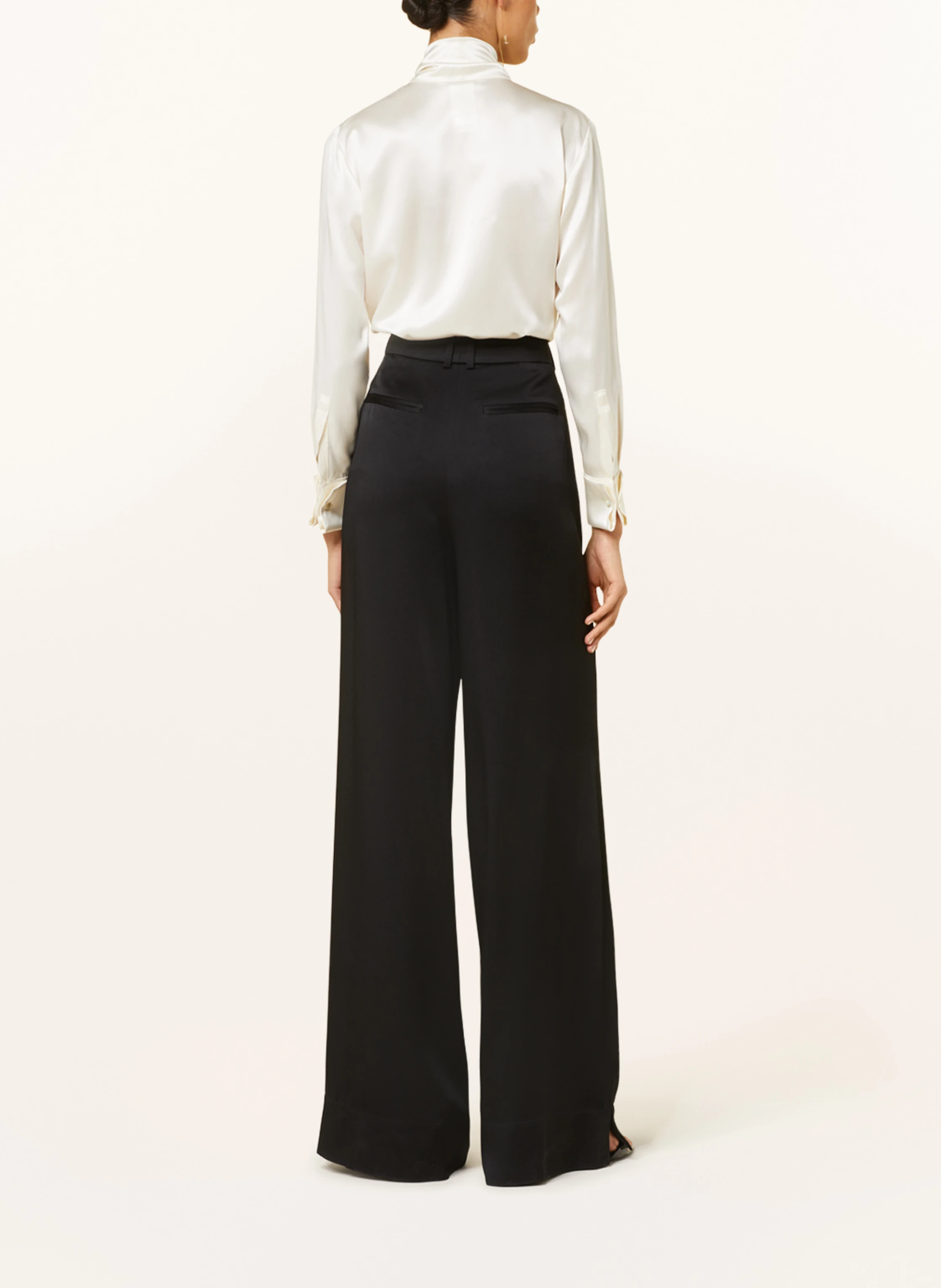 SAINT LAURENT Marlenehose aus Satin