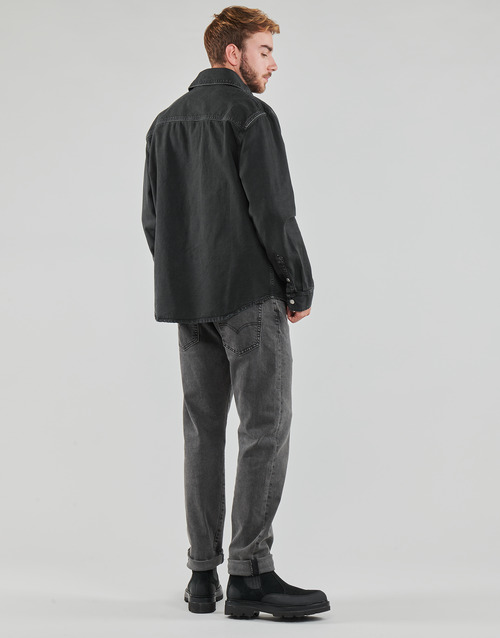 Calvin Klein Jeans - CANVAS RELAXED LINEAR SHIRT Negro