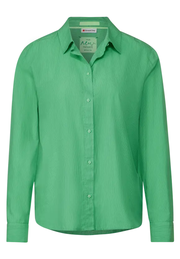 Streifen Hemdbluse - fresh spring green