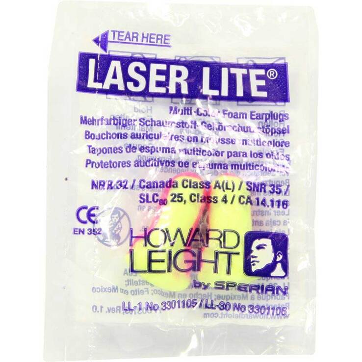 Howard Leight Laser Lite Gehörschutzstöpsel, 2 St