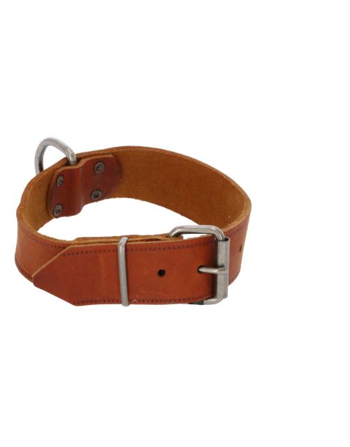 Adori Halsband Vetleder Met Print Cognac - Hondenhalsband