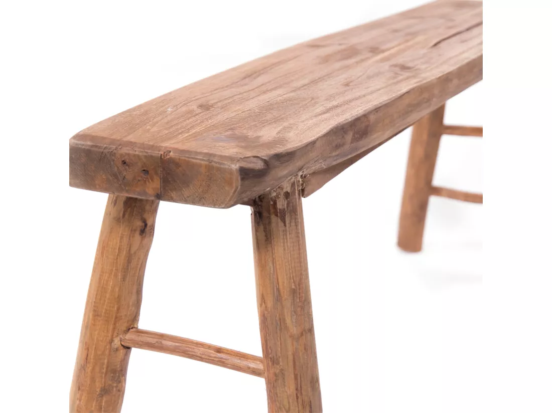 BANC Malu 120 Teck massif couleurs naturelles