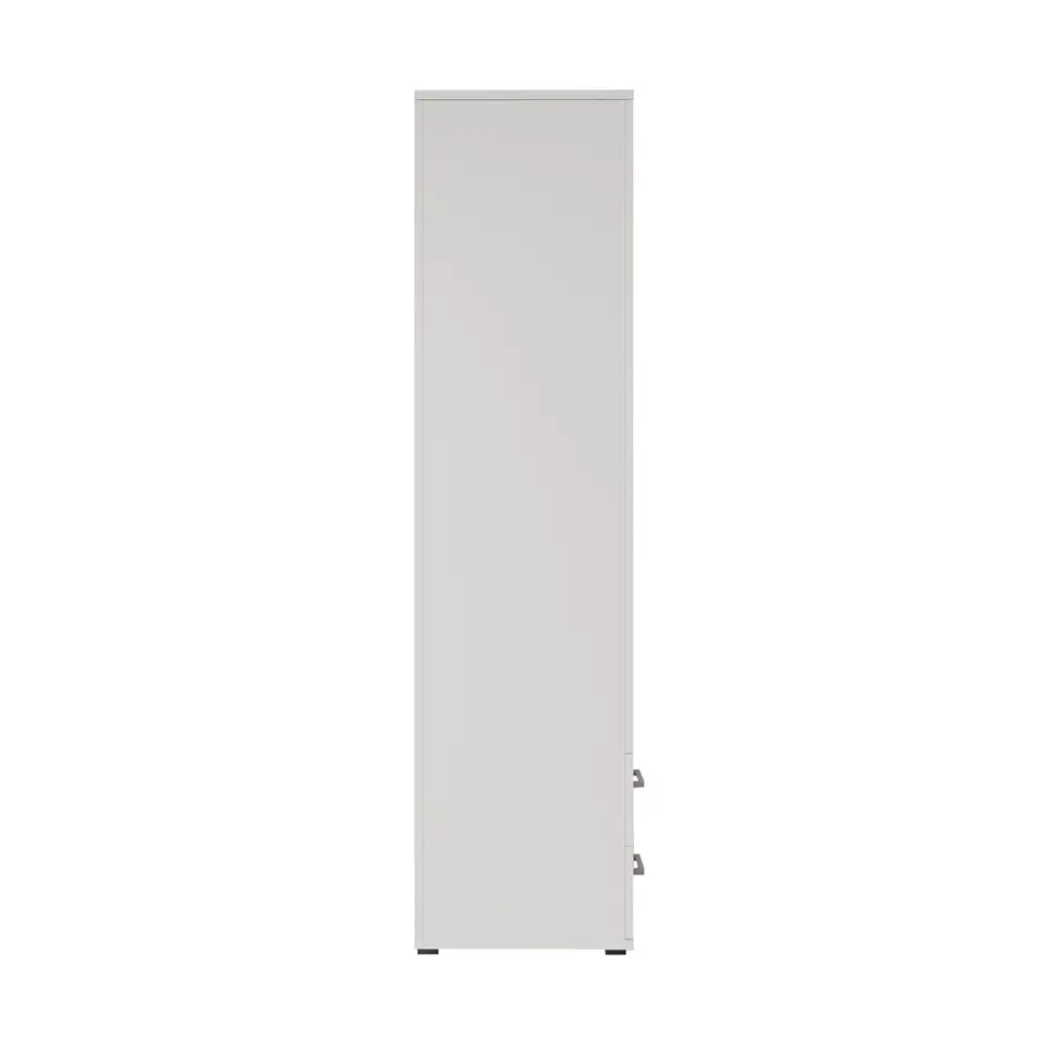 Interiax Kledingkast 'Lena' - Wit - 3 Deurs - 185x120x52cm