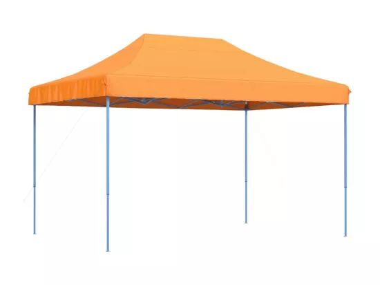 Tente de réception pliable escamotable orange 410x279x315 cm