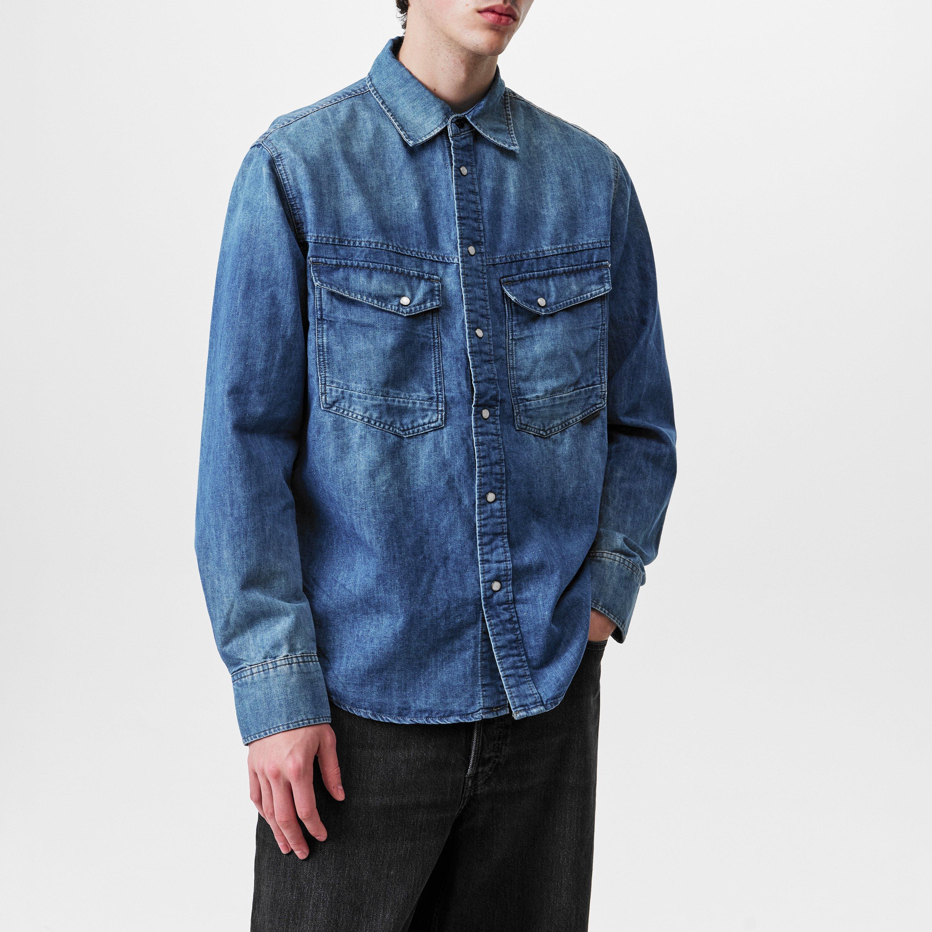 G Star Dakota Evergreen Denim Shirt