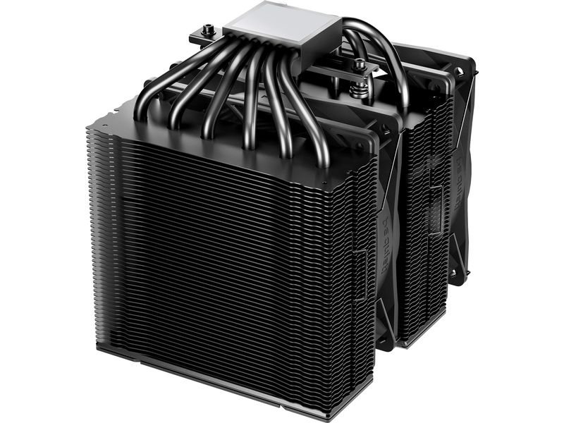 be quiet! CPU-Kühler Pure Rock Pro 3 Black Leistungsstarker Dual-Tower-CPU-Kühler