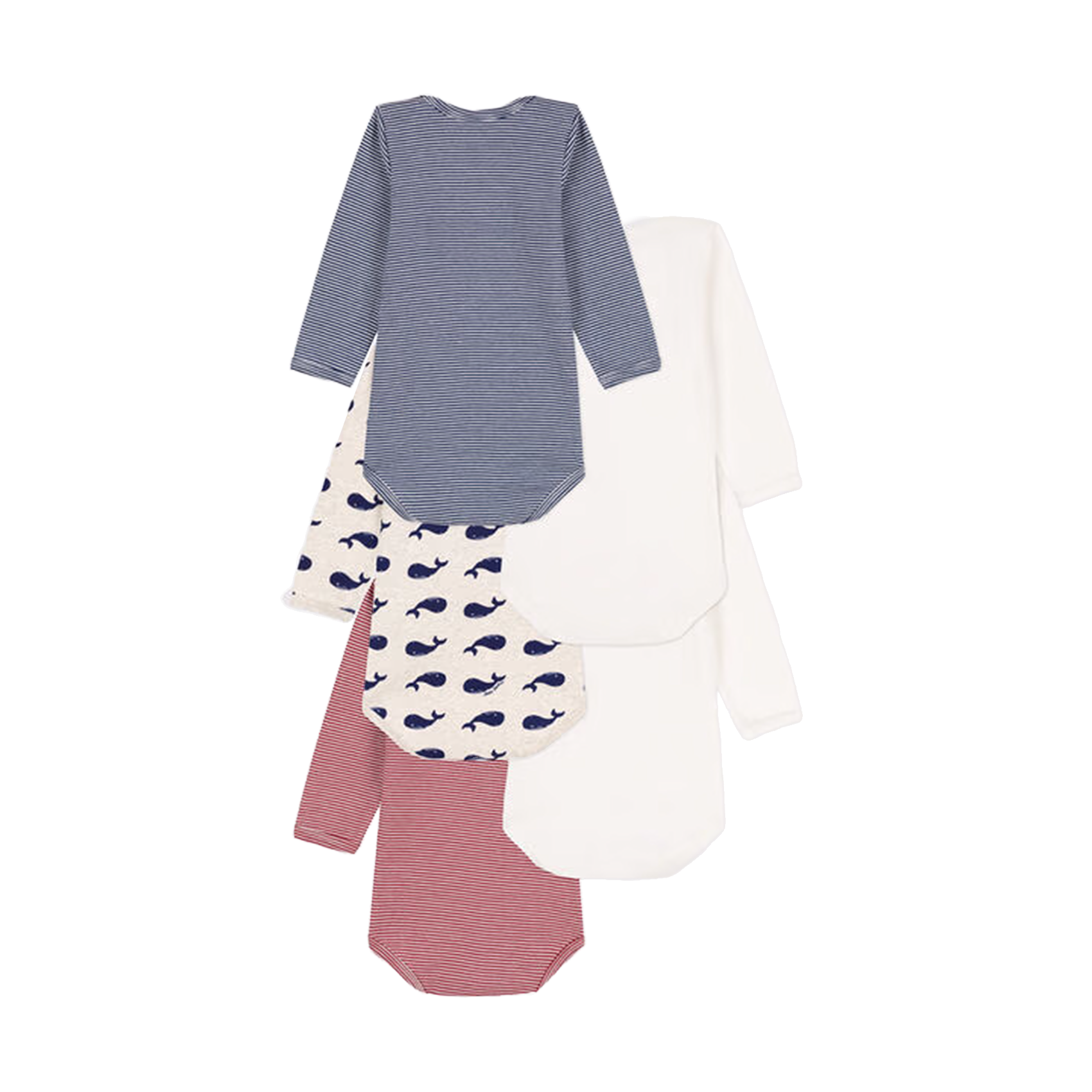 Lot de 4 bodies en coton | Multicolore