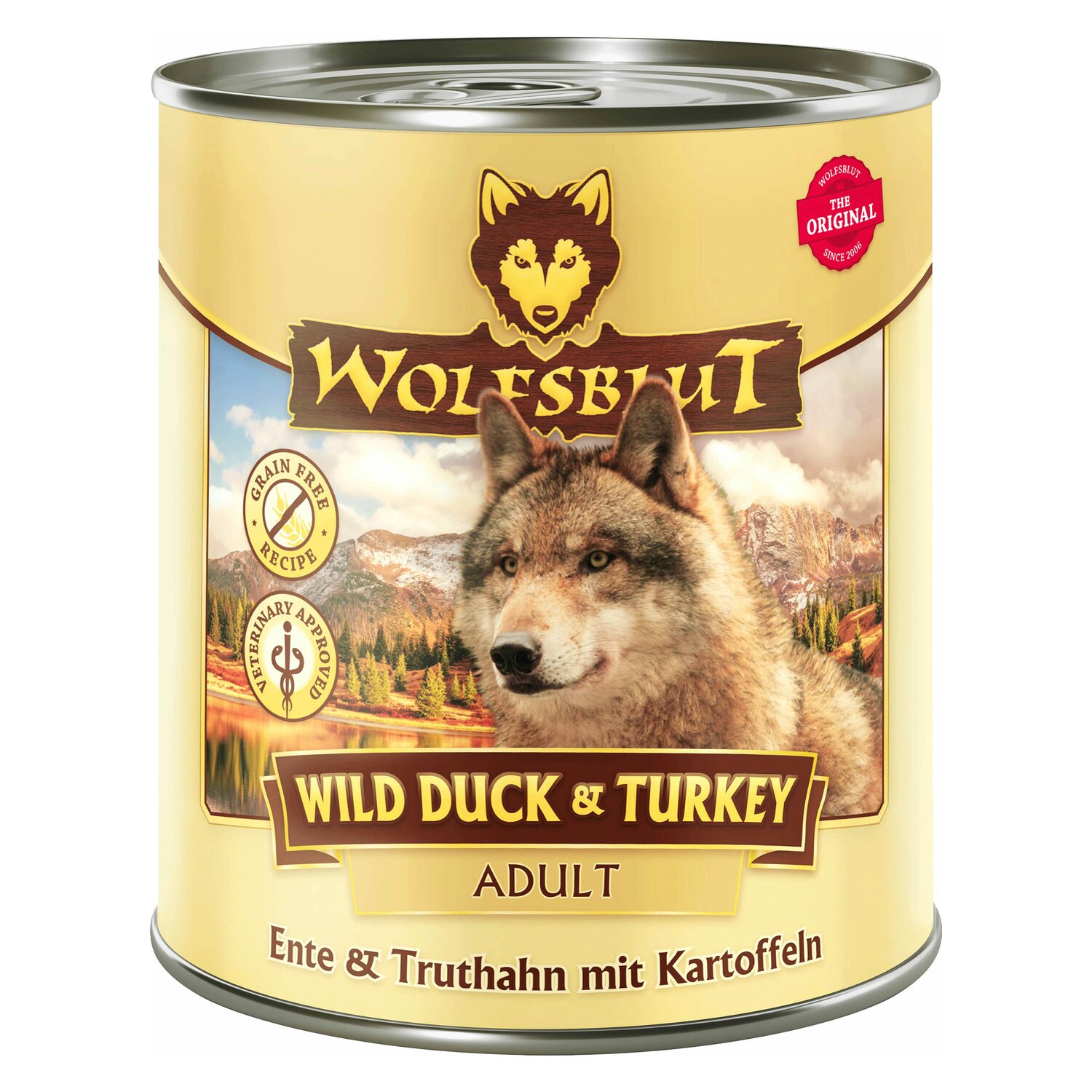 WOLFSBLUT Nassfutter Adult Wild Duck & Turkey - Ente/Truthan