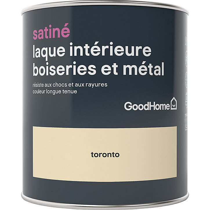 Laque boiseries et métal GoodHome Toronto Satin 0,75L