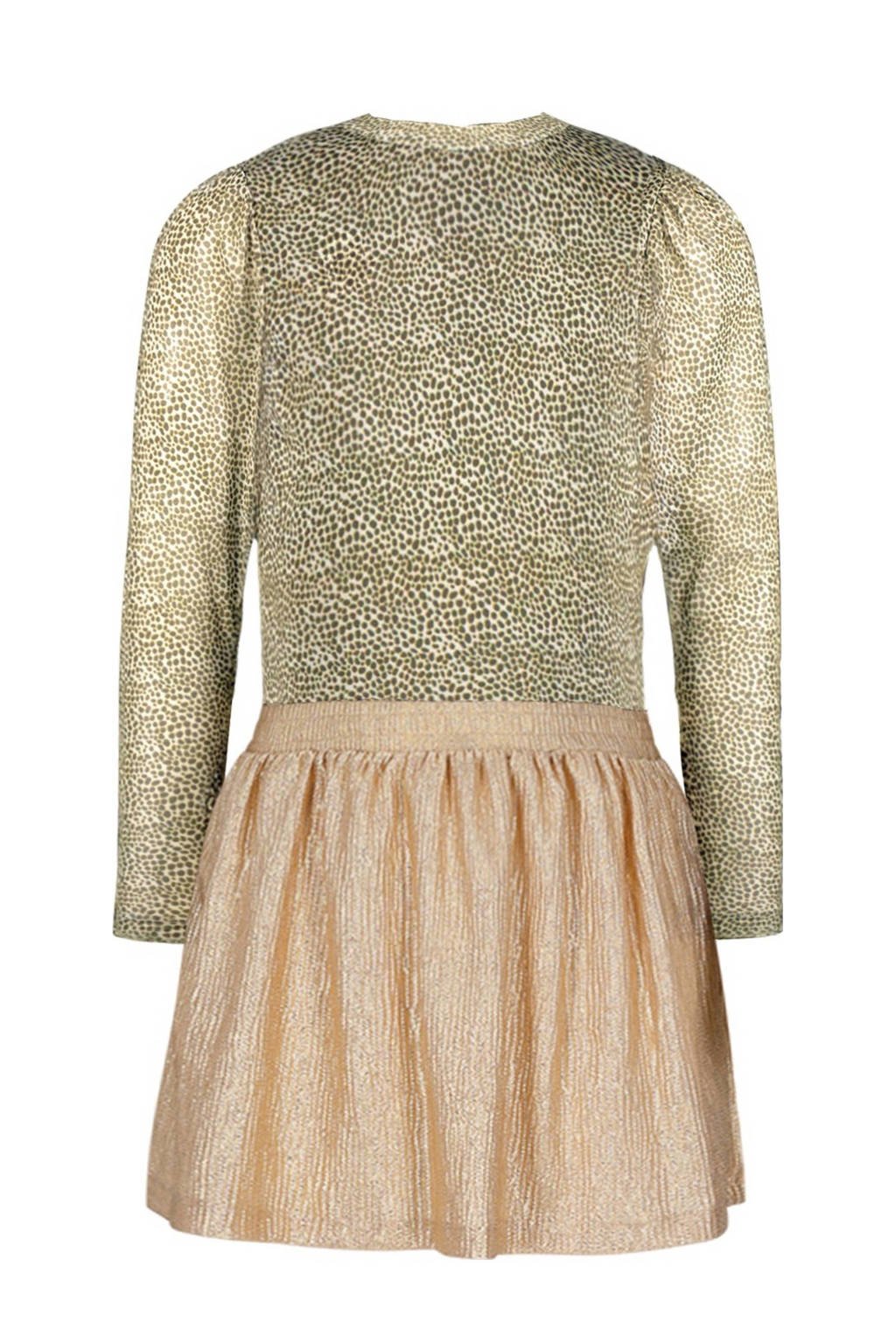 Like Flo midi jurk goud