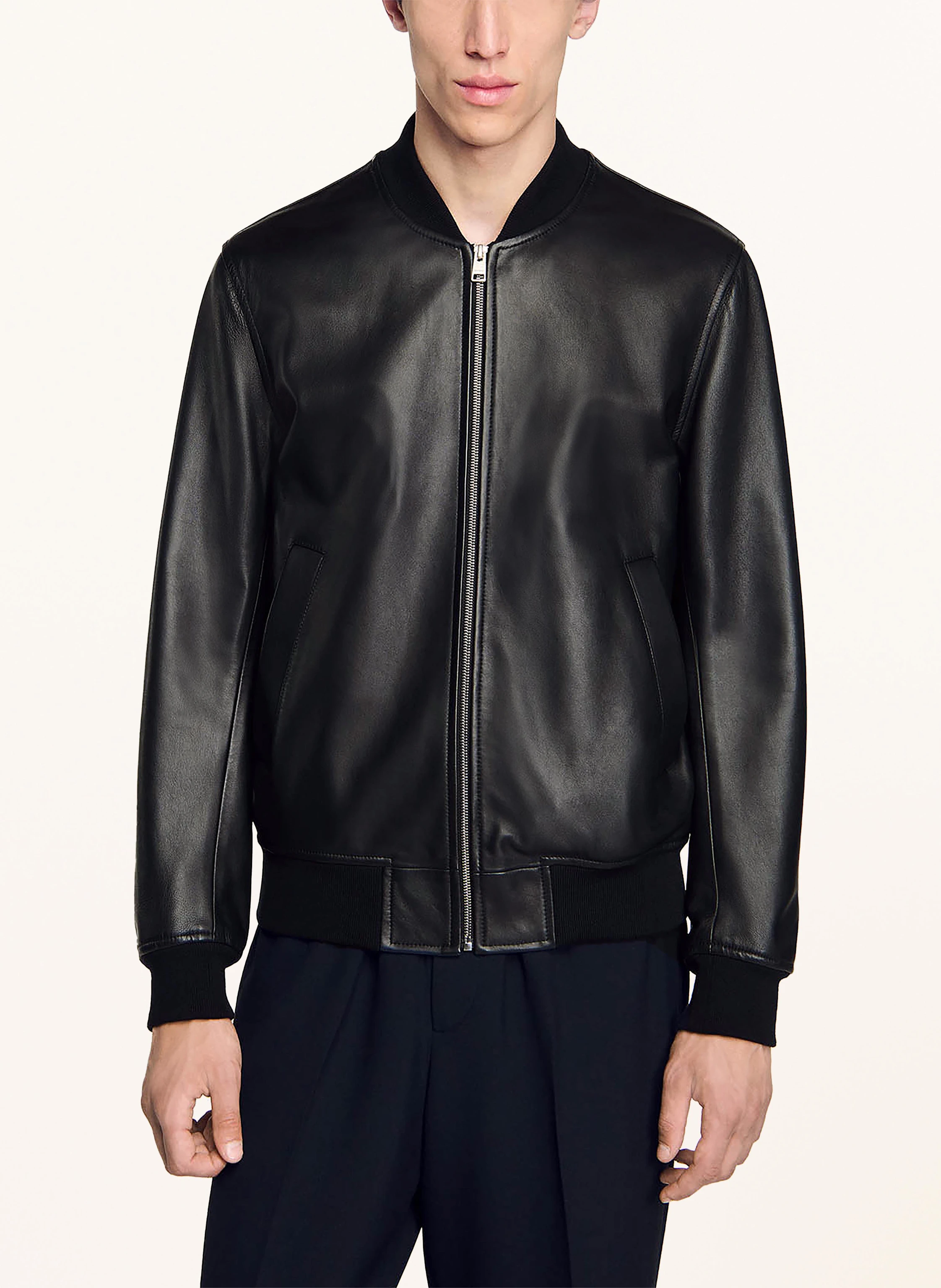 SANDRO Lederblouson