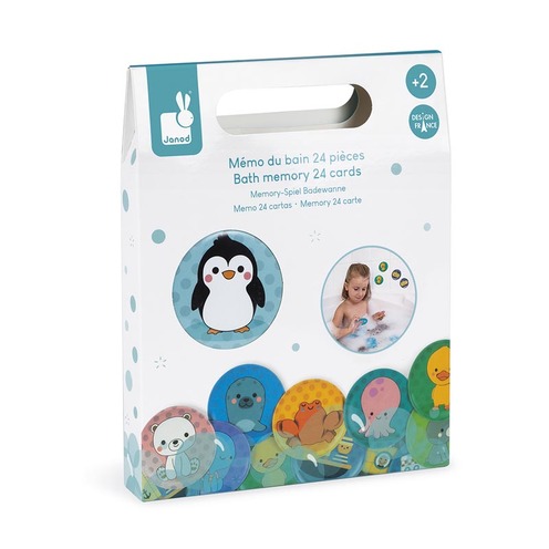 Jeu d'éveil - Mémo du bain 24 pièces - JANOD