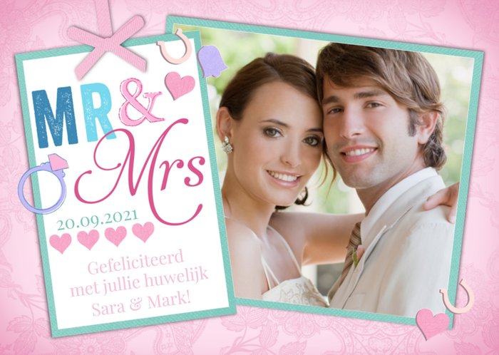 Greetz | Huwelijkskaart | fotokaart met naam