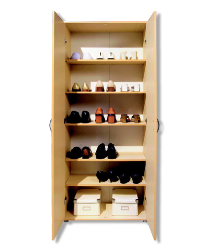 Schuhschrank - Buche - 2-türig - 70 cm breit