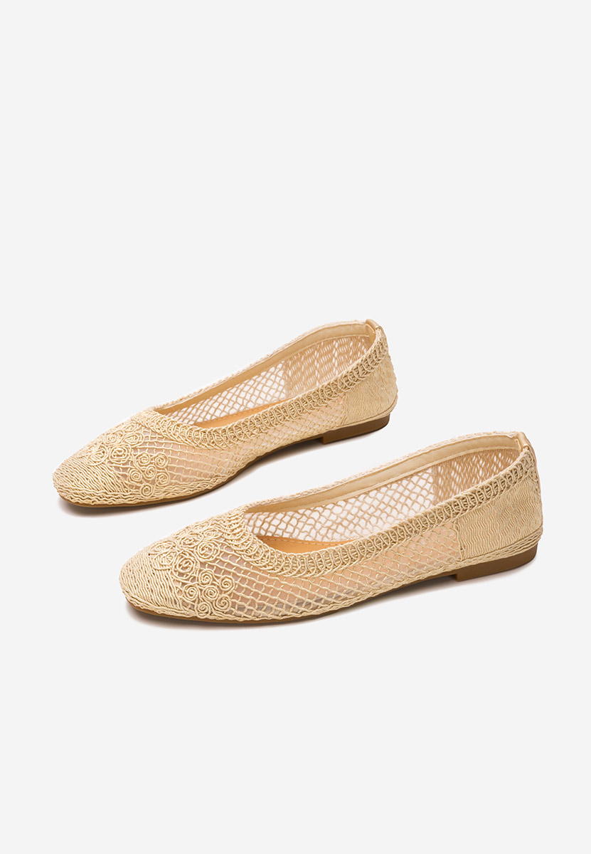 Ballerines femme dorées Sonya