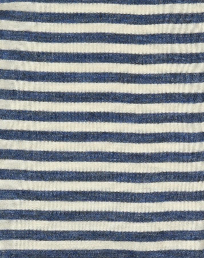 Woll-Langarmbody ESSENTIAL BABY gestreift in graublau melange