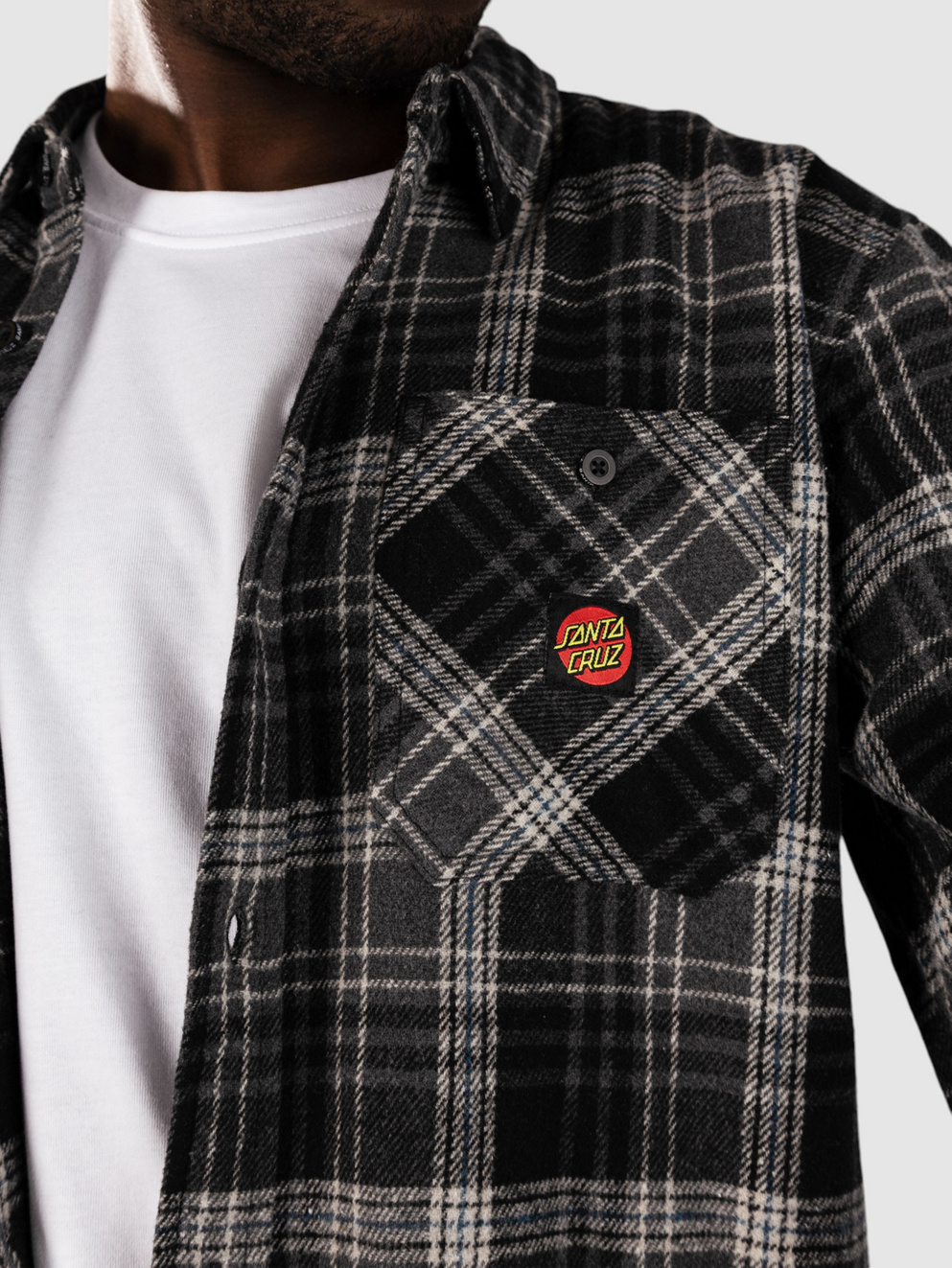 Santa Cruz Apex Shirt black check
