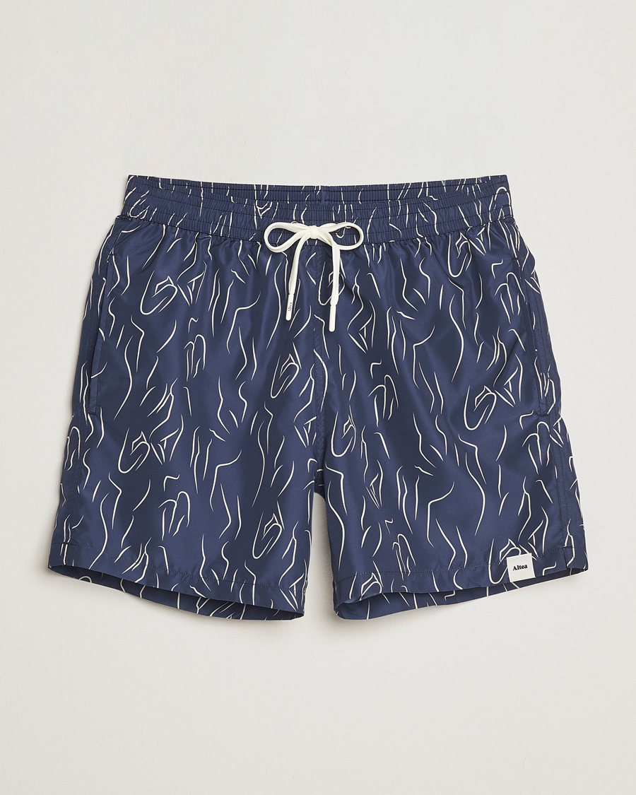 Altea Printed Swim Shorts Navy