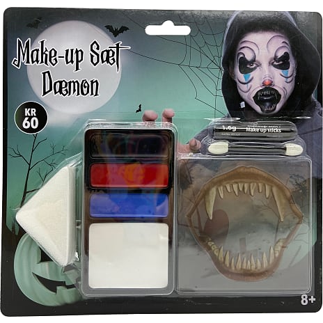 Halloween dæmon make-up sæt