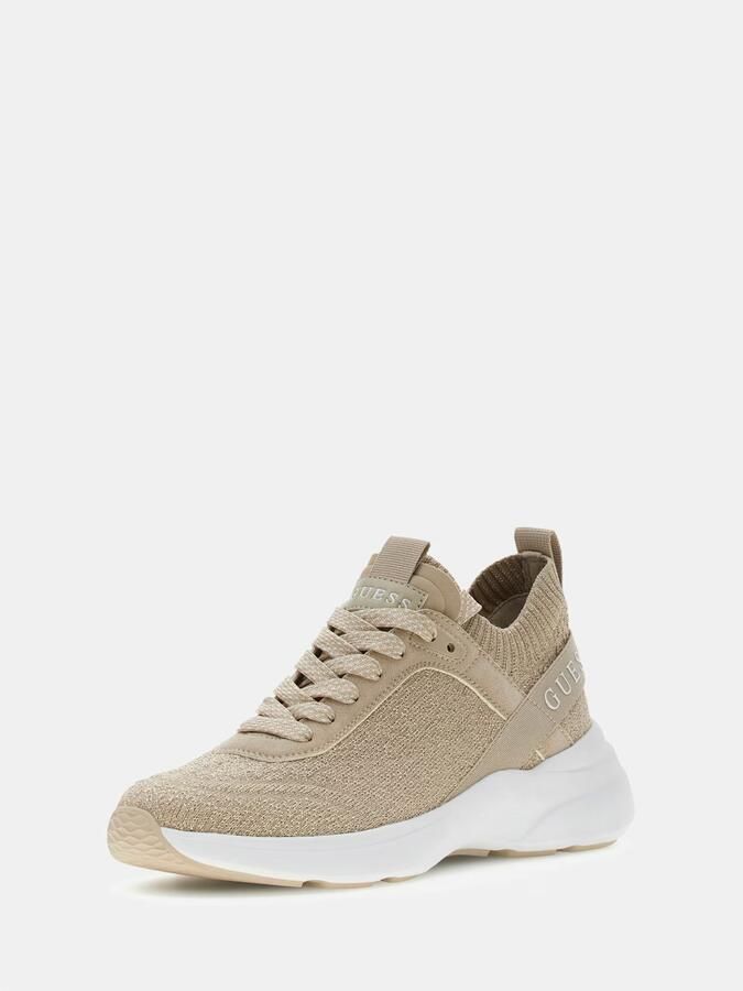 GUESS Sneakers laag 'Mildrid' beige beige gemêleerd wit