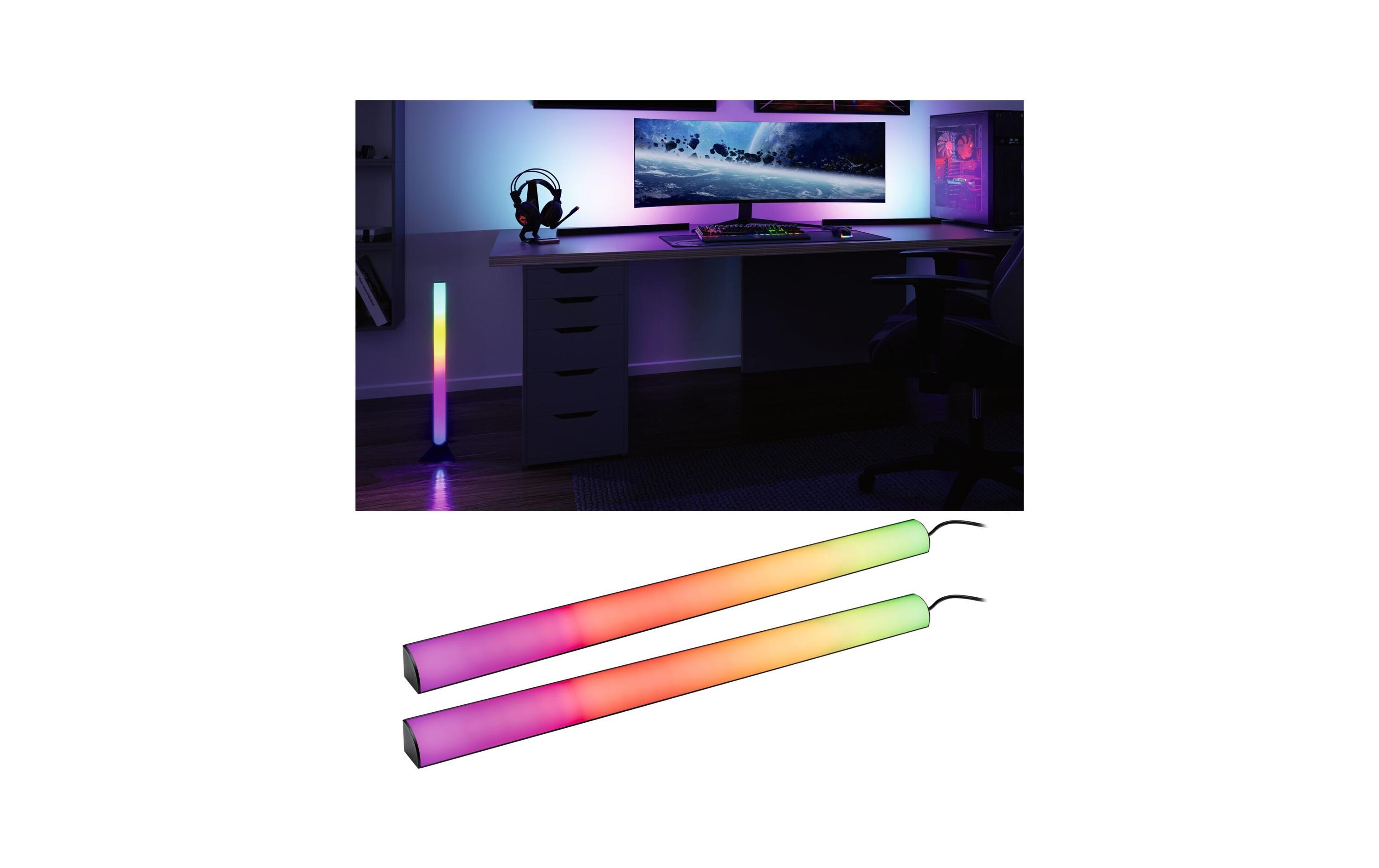 EntertainLED Lightbar Dynamic RGB, 60 cm, Schwarz, 2er SetLED-Lichtleiste