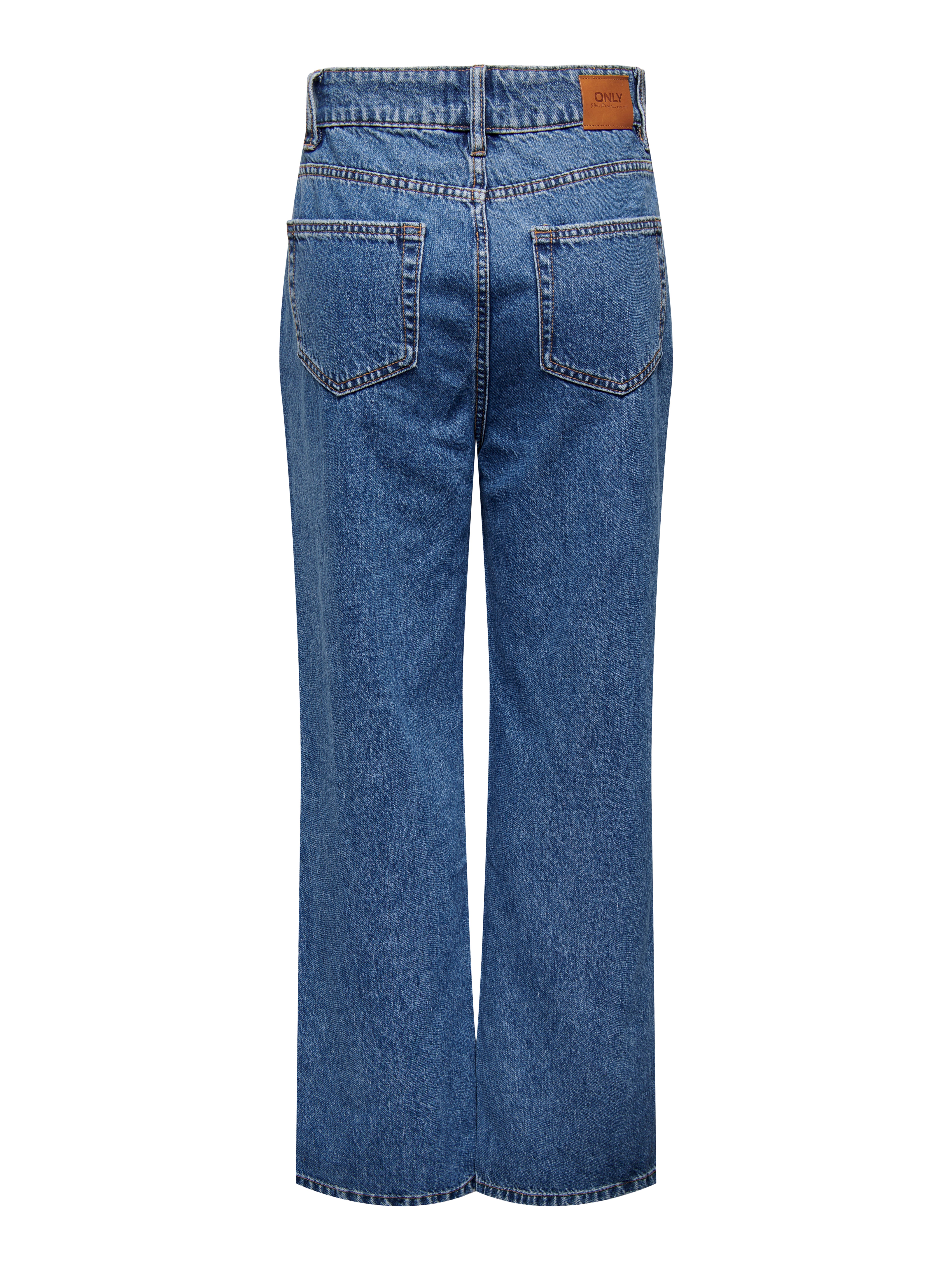ONL90S Mittlere Taille Weiter Beinschnitt Jeans Medium Blue Denim