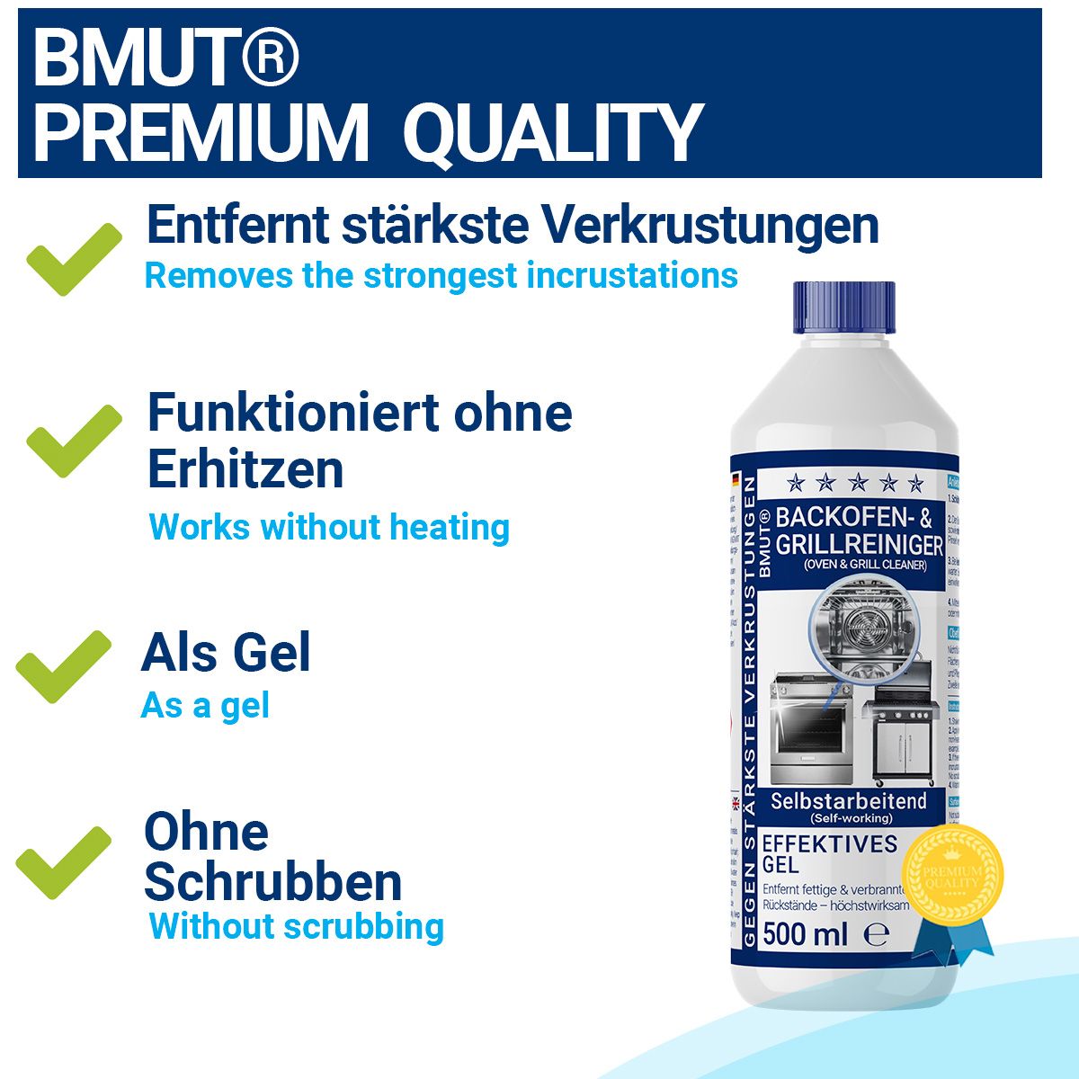 BMUT Backofenreiniger extra stark für Backofen Grill