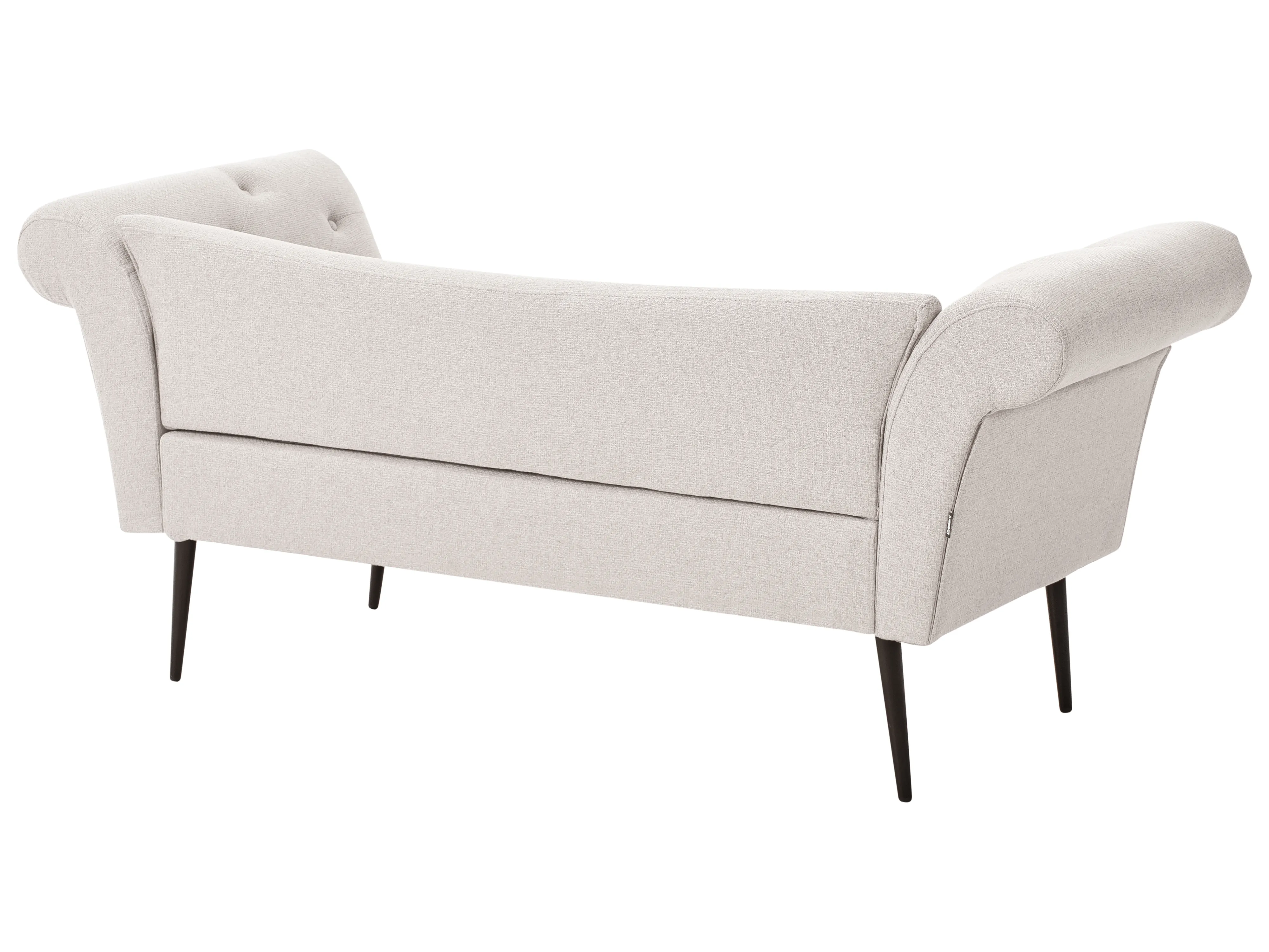 Chaise longue NANTILLY Stof Lichtbeige